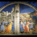 Il santo diacono Stefano viene lapidato